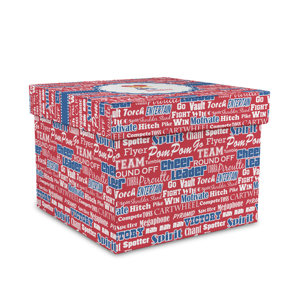 Custom Cheerleader Gift Box with Lid - Canvas Wrapped - Medium (Personalized)