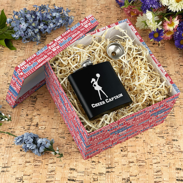 Cheerleader Gift Boxes with Lid - Canvas Wrapped - X-Large - In Context