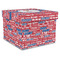 Cheerleader Gift Box with Lid - Canvas Wrapped - XX-Large (Personalized)