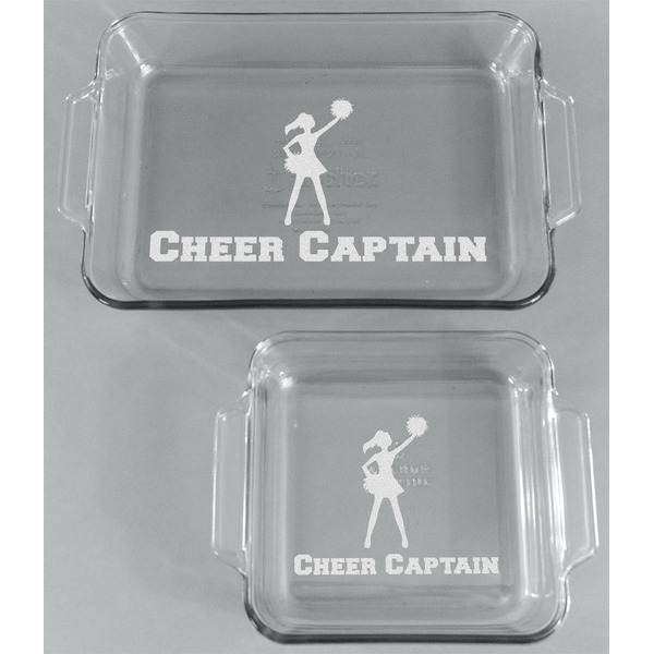 Cheerleader Glass Baking Dish Set - FRONT