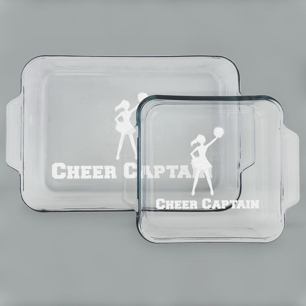 Cheerleader Glass Baking Dish Set - MAIN (set)