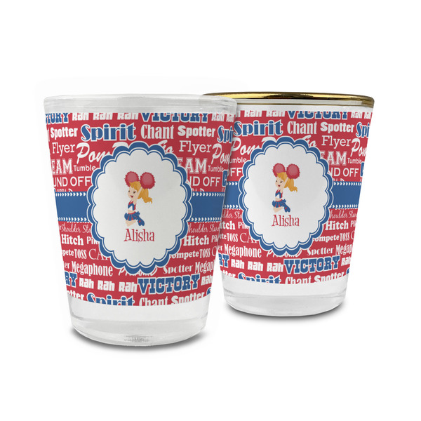 Custom Cheerleader Glass Shot Glass - 1.5 oz (Personalized)