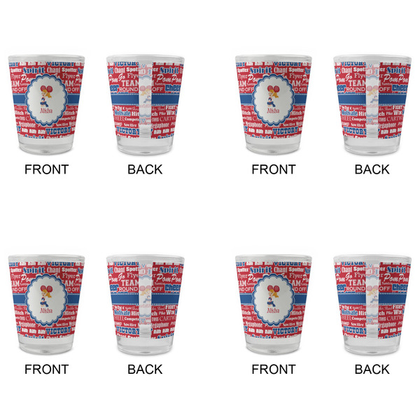 Cheerleader Glass Shot Glass - Standard - Set of 4 - APPROVAL