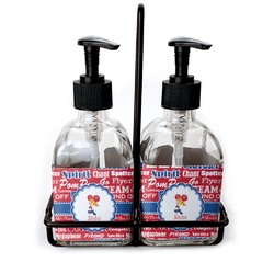 Cheerleader Glass Soap & Lotion Bottle Set (Personalized)