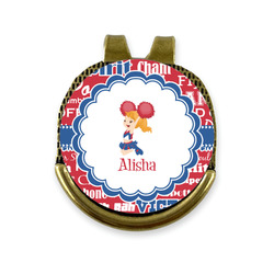 Cheerleader Golf Ball Marker - Hat Clip - Gold