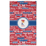 Cheerleader Golf Towel - Poly-Cotton Blend - Large w/ Name or Text