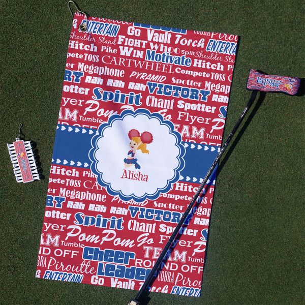 Custom Cheerleader Golf Towel Gift Set (Personalized)