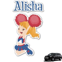 Cheerleader Graphic Car Decal (Personalized)