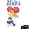 Cheerleader Graphic Car Decal (Personalized)