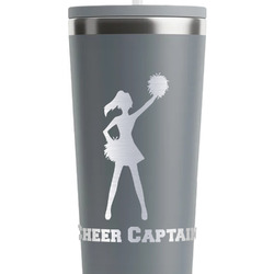 Cheerleader RTIC Everyday Tumbler with Straw - 28oz - Grey - Single-Sided (Personalized)