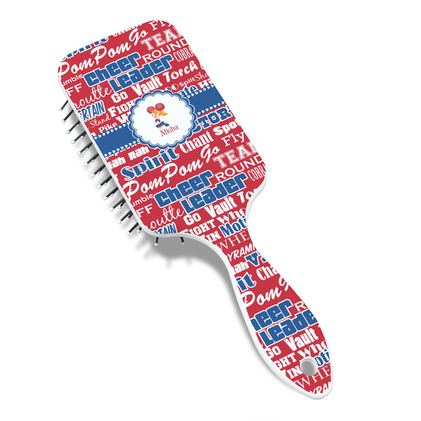 Cheerleader Hair Brush - Angle View