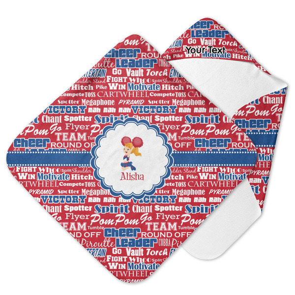 Custom Cheerleader Hooded Baby Towel (Personalized)