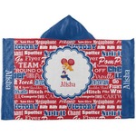 Cheerleader Kids Hooded Towel (Personalized)