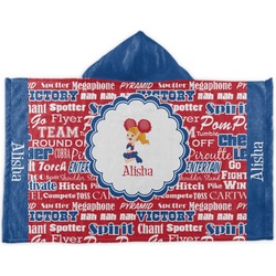 Cheerleader Kids Hooded Towel (Personalized)