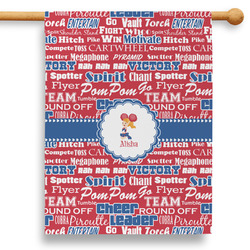 Cheerleader 28" House Flag - Single Sided (Personalized)