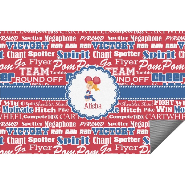 Custom Cheerleader Indoor / Outdoor Rug - 8'x10' (Personalized)