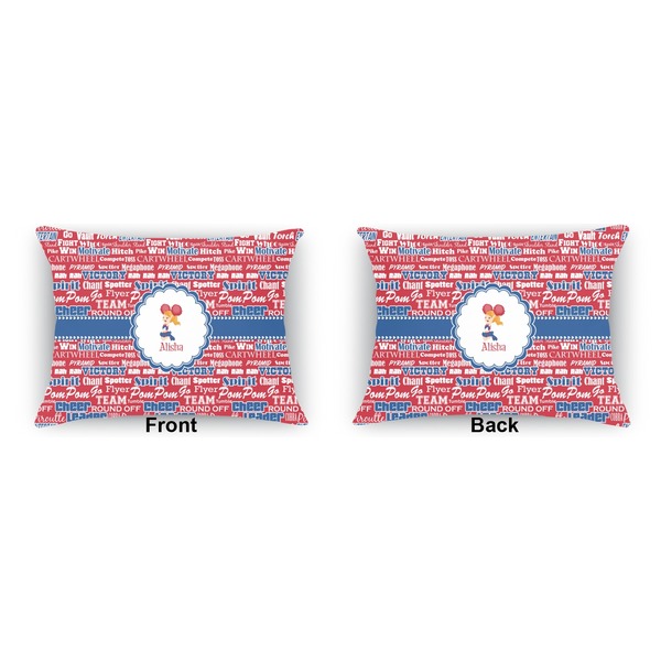 Cheerleader  Indoor Rectangular Burlap Pillow (Front and Back)