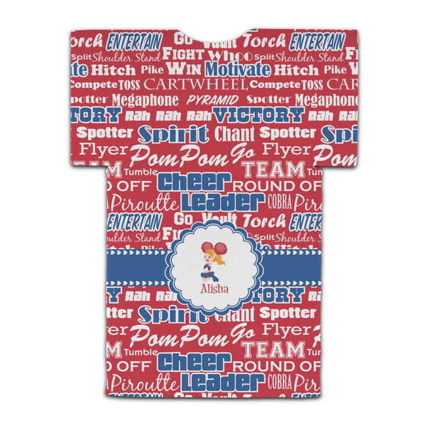Cheerleader Jersey Bottle Cooler - BACK (flat)