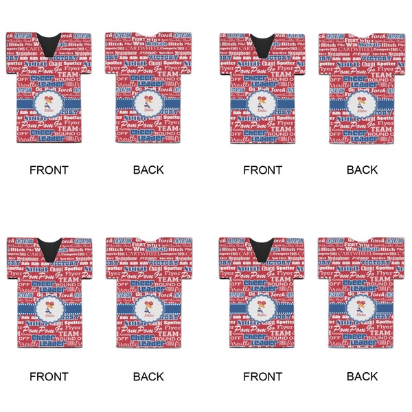 Cheerleader Jersey Bottle Cooler - Set of 4 - APPROVAL
