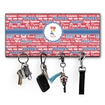 Cheerleader Key Hanger w/ 4 Hooks w/ Graphics and Text