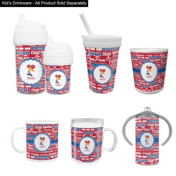 Cheerleader Kid's Drinkware - Customized & Personalized