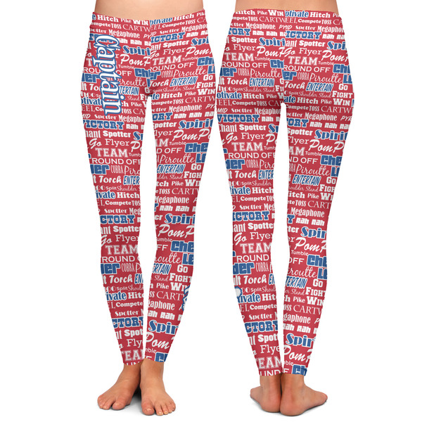 Cheerleader Ladies Leggings - Front and Back
