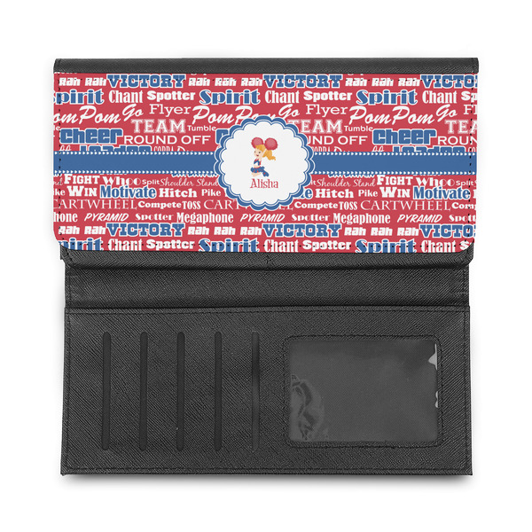 Cheerleader Ladies Wallet - Half Way Open