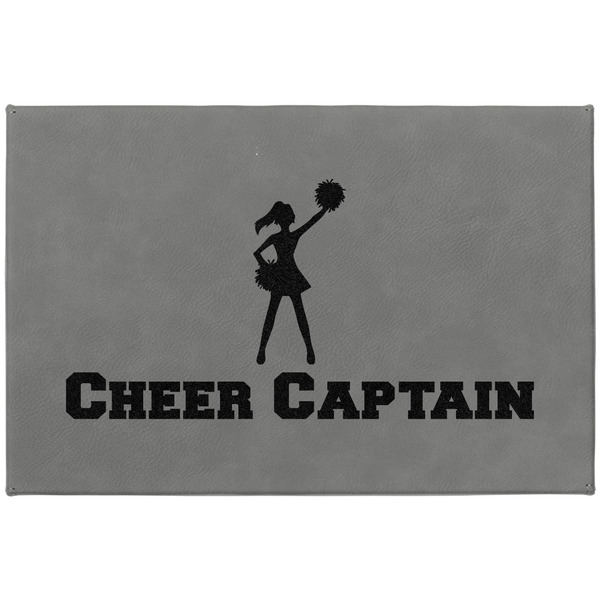 Cheerleader Large Engraved Gift Box with Leather Lid - Approval