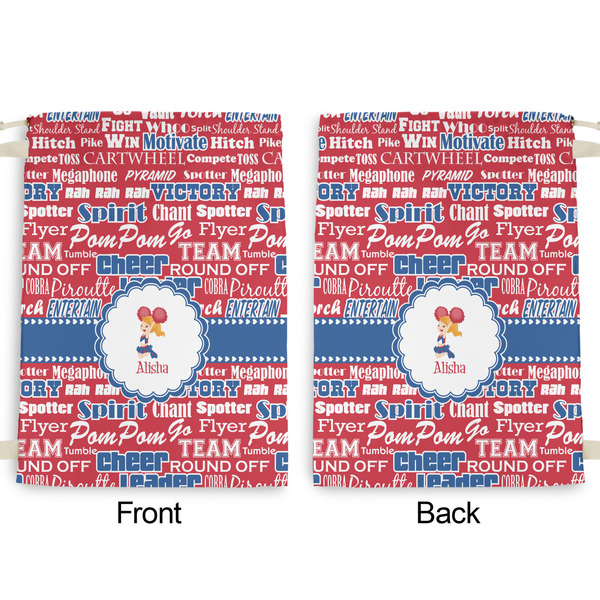 Cheerleader Large Laundry Bag - Front & Back View