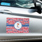 Cheerleader Large Rectangle Car Magnets- In Context