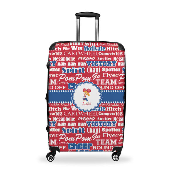 Custom Cheerleader Suitcase - 28" Large - Checked w/ Name or Text
