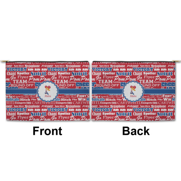 Cheerleader Large Zipper Pouch Approval (Front and Back)