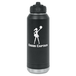 Cheerleader Water Bottle - Laser Engraved - Front (Personalized)