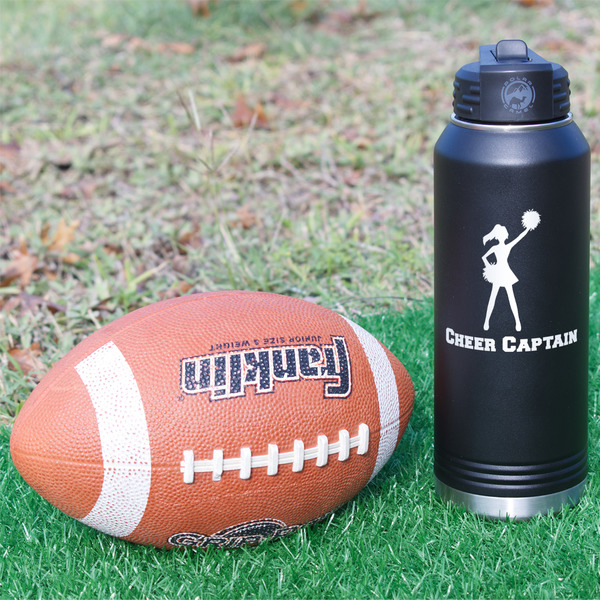 Cheerleader Laser Engraved Water Bottles - In Context