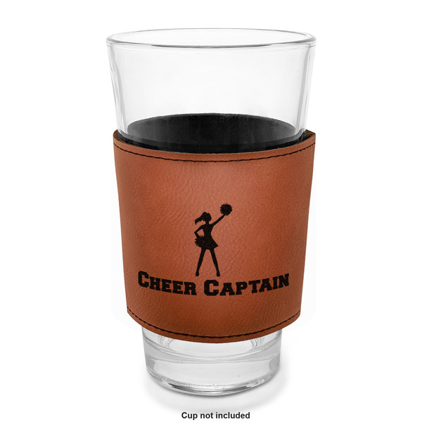 Cheerleader Laserable Leatherette Mug Sleeve - In pint glass for bar