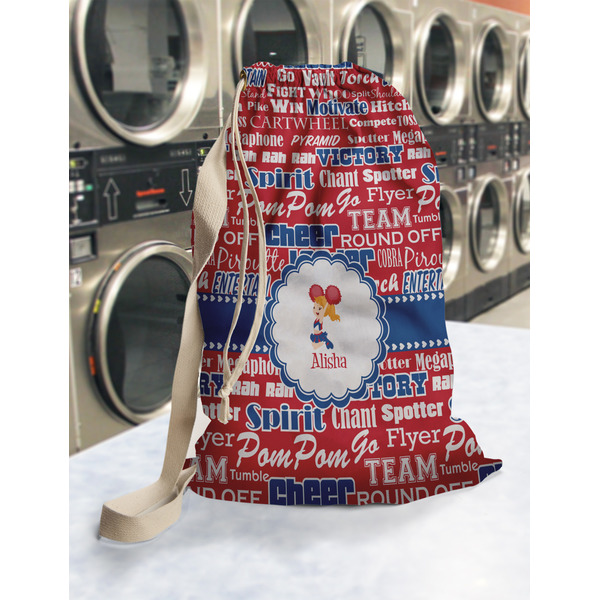 Cheerleader Laundry Bag in Laundromat
