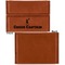 Cheerleader Leather Business Card Holder Front Back Single Sided - Apvl