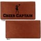 Cheerleader Leather Checkbook Holder Front and Back Single Sided - Apvl