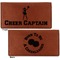 Cheerleader Leather Checkbook Holder Front and Back