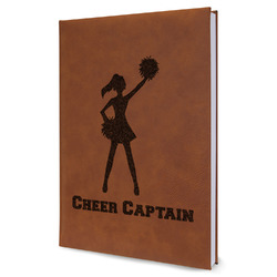 Cheerleader Leather Sketchbook - Large - Double Sided (Personalized)