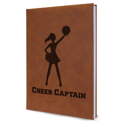 Cheerleader Leather Sketchbook - Large - Single Sided (Personalized)