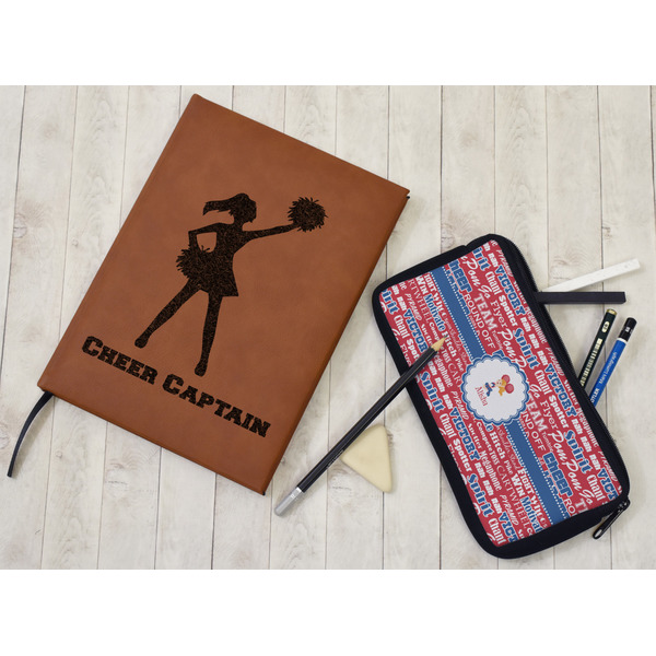 Cheerleader Leather Sketchbook - Small - Double Sided - In Context