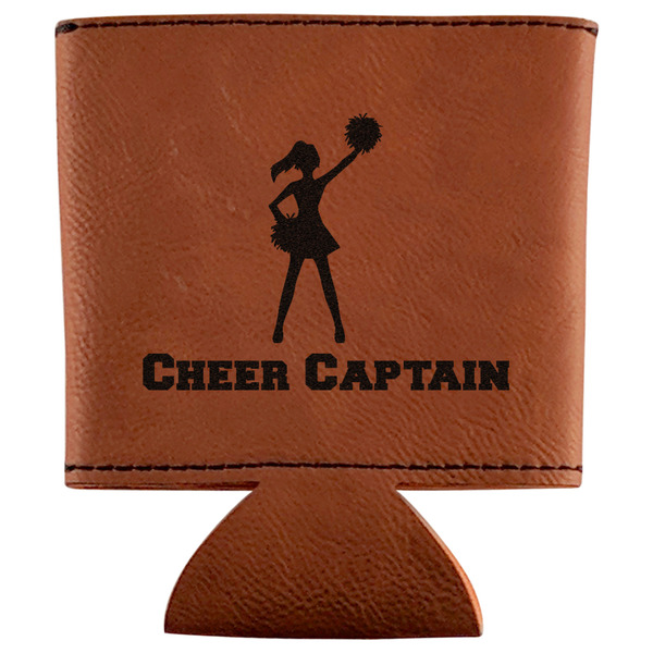 Custom Cheerleader Leatherette Can Sleeve (Personalized)
