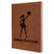 Cheerleader Leatherette Journal - Large - Single Sided (Personalized)