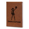 Cheerleader Leatherette Journals - Large - Double Sided - Angled View