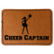 Cheerleader Leatherette Patches - Rectangle