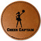 Cheerleader Leatherette Patches - Round