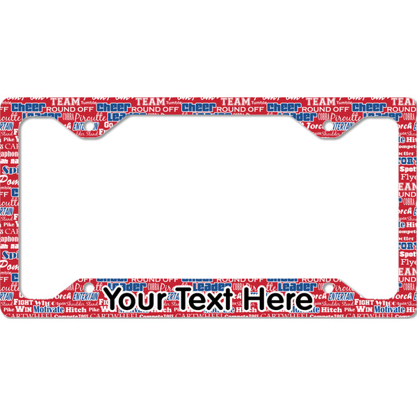 Custom Cheerleader License Plate Frame - Style C (Personalized)