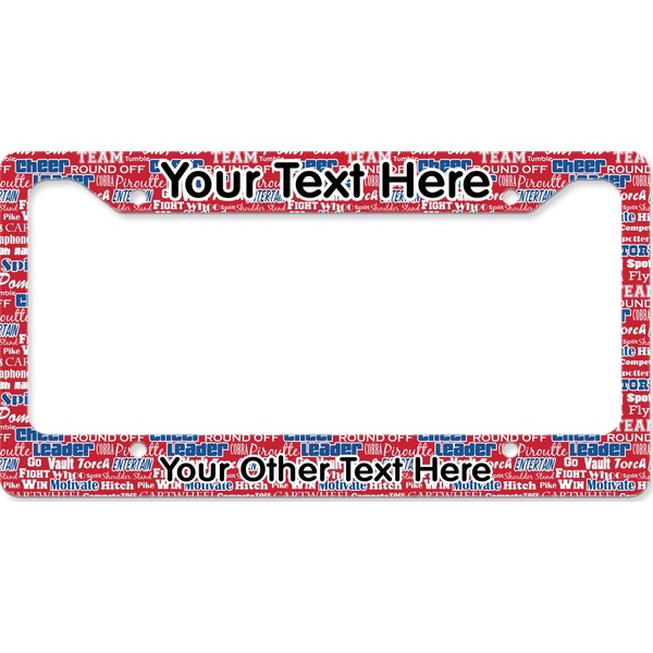 Cheerleader License Plate Frame Wide