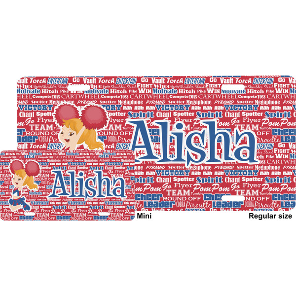 Cheerleader License Plate (Sizes)